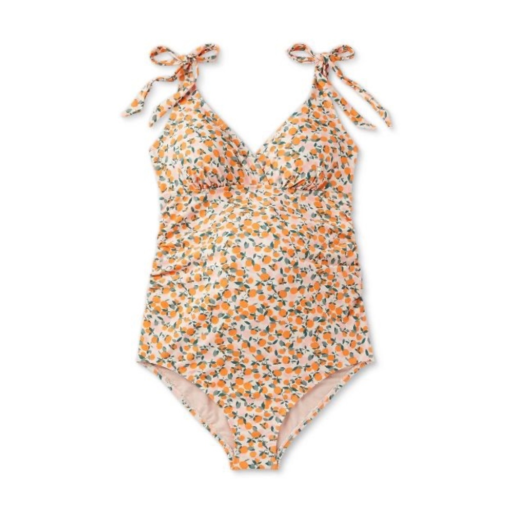 Isabel Maternity v neck tie strap Swimsuit - Size Medium - New!